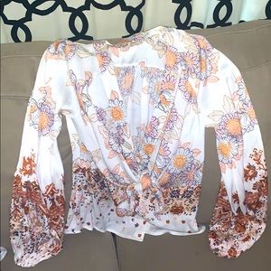 Long sleeve Free People blouse medium